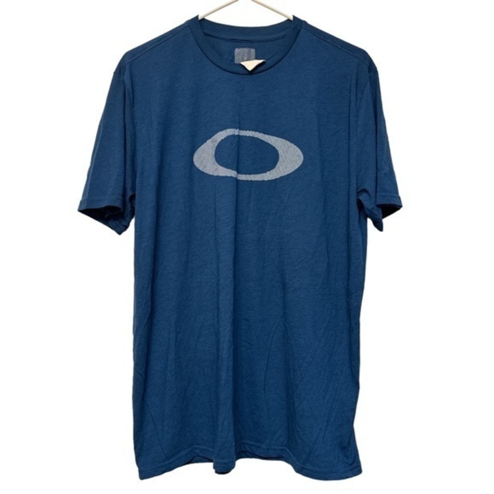 Oakley Teal Logo Graphic Shirt Hydrolix Regular Fit Size L GUC #4246